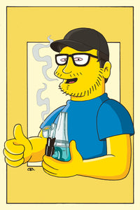 Postal Luis Slimming // Voladores #2 (En Volá Simpsons)