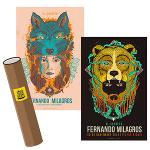 Set Coleccionable Fernando Milagros // 2 posters // El Secreto Concepción - Santiago